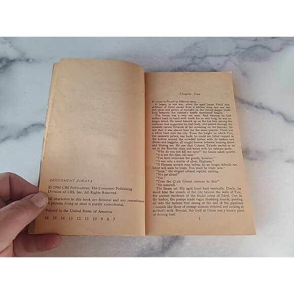 Assignment Zoraya By Edward S. Aarons Paperback - Picture 4 of 10